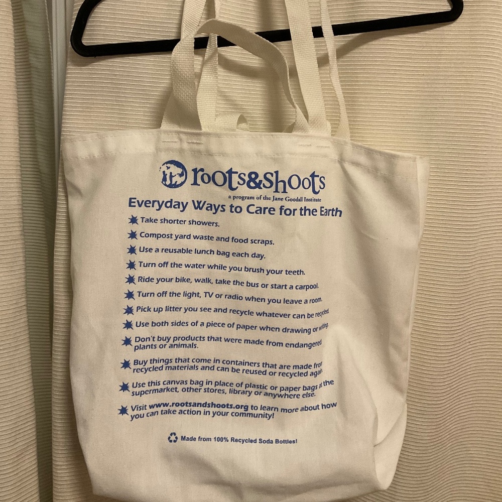 Rare 🌟 Jane Goodall Vintage Reusable Tote 💗